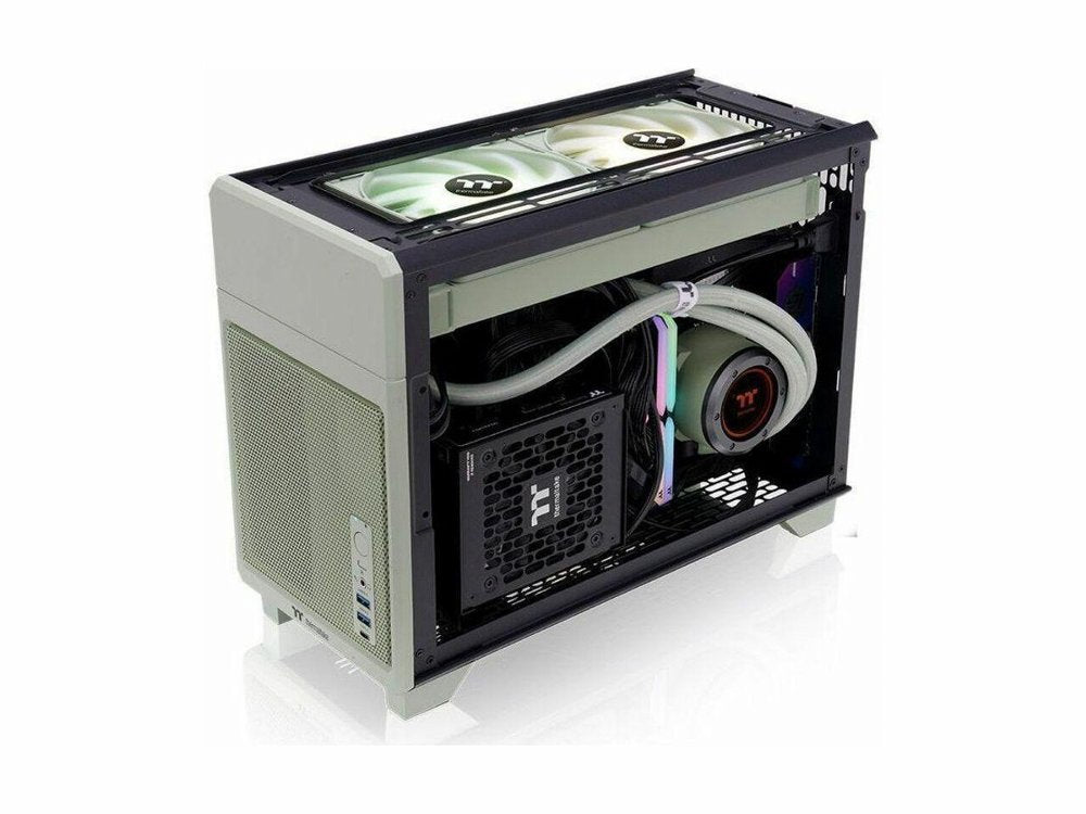 Thermaltake The TR100 | Mini-ITX Case | Matcha Green (CA-11A-00SENN-00) - Matmuis
