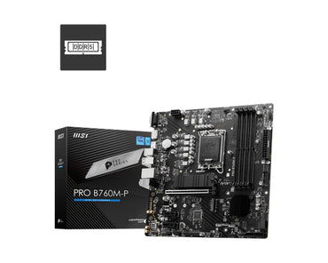 MB MSI PRO B760M-P | Socket LGA 1700 | Intel B760 | 4xDDR5 | Micro-ATX | Moederbord - Matmuis - Matmuis