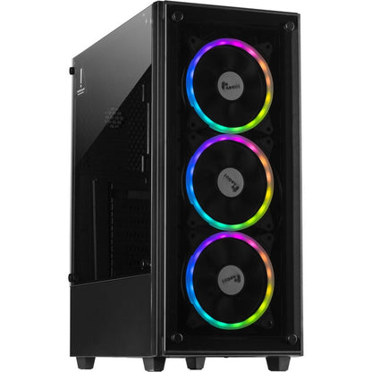 Inter-Tech C-303 Mirror | Tower Case | Zwart - Matmuis