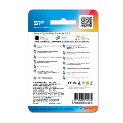 Silicon Power | SDHC Card | 32GB | Class 10 - Matmuis