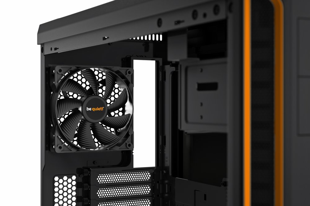 be quiet! Pure Base 600 Window | Midi Tower Case | Zwart/Oranje - Matmuis