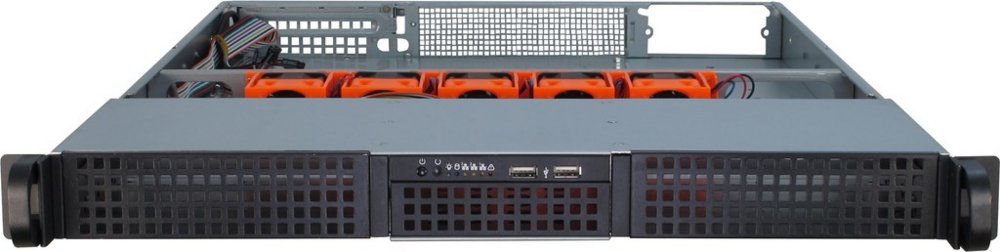 Inter-Tech IPC 1U-10265 | Server Rack Case | Zwart | ATX - Matmuis