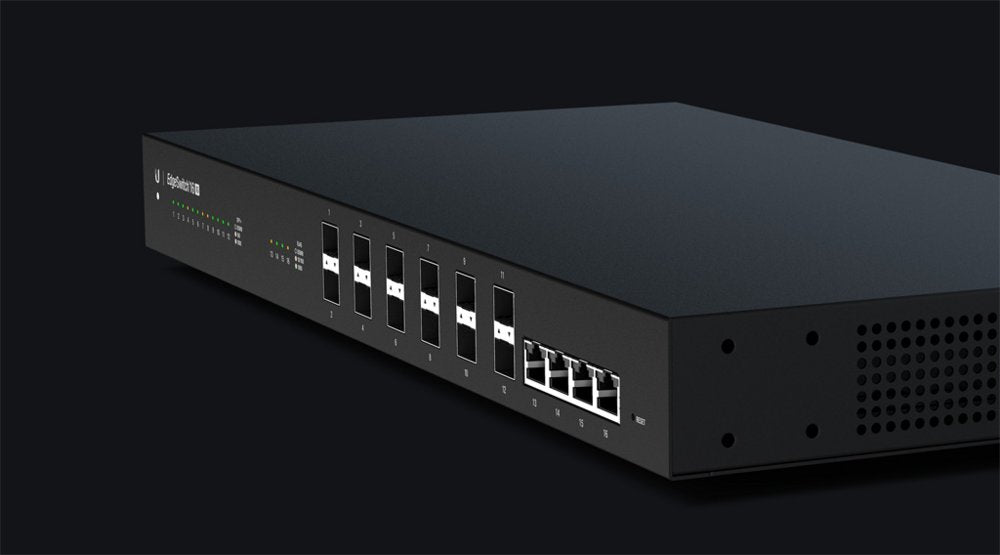 Ubiquiti Networks ES‑16‑XG Managed 10G Ethernet (100/1000/10000) 1U Zwart - Matmuis
