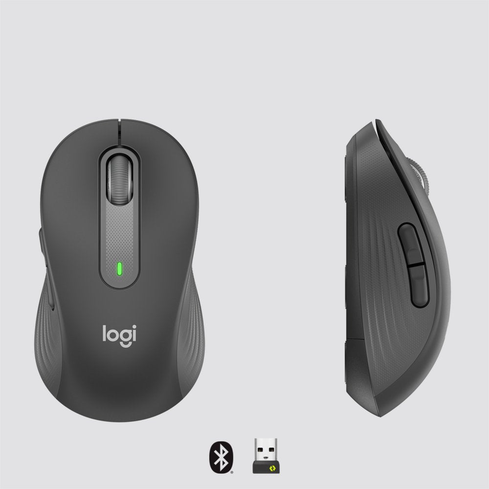Logitech Signature M650 for Business | Draadloze Muis | Rechtshandig | RF + Bluetooth | 4000 DPI | Grafiet - Matmuis - Matmuis