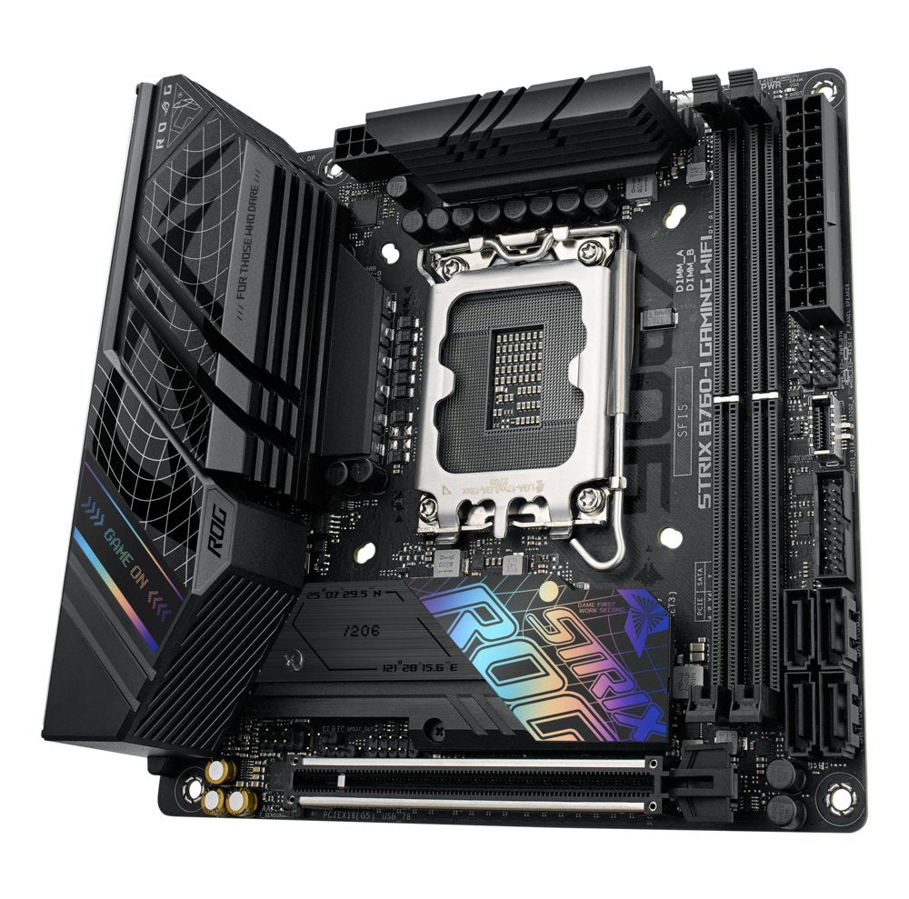 ASUS ROG STRIX B760-I GAMING WIFI | Socket LGA 1700 | Intel B760 | 2xDDR5 | Mini-ITX | Moederbord - Matmuis - Matmuis