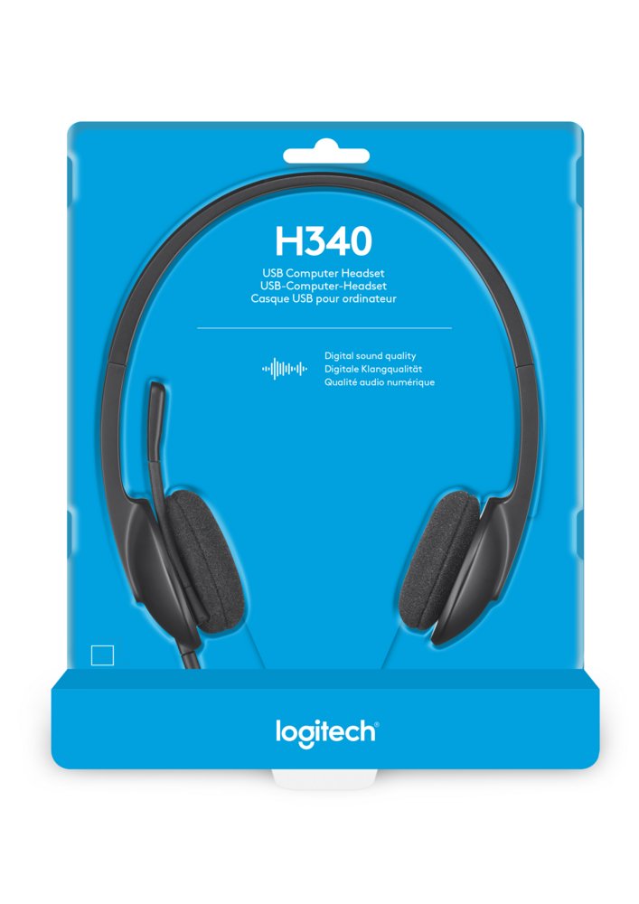 Logitech H340 | Bedrade On-Ear USB Headset | Zwart - Matmuis - Matmuis