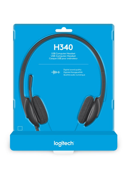 Logitech H340 | Bedrade On-Ear USB Headset | Zwart - Matmuis - Matmuis