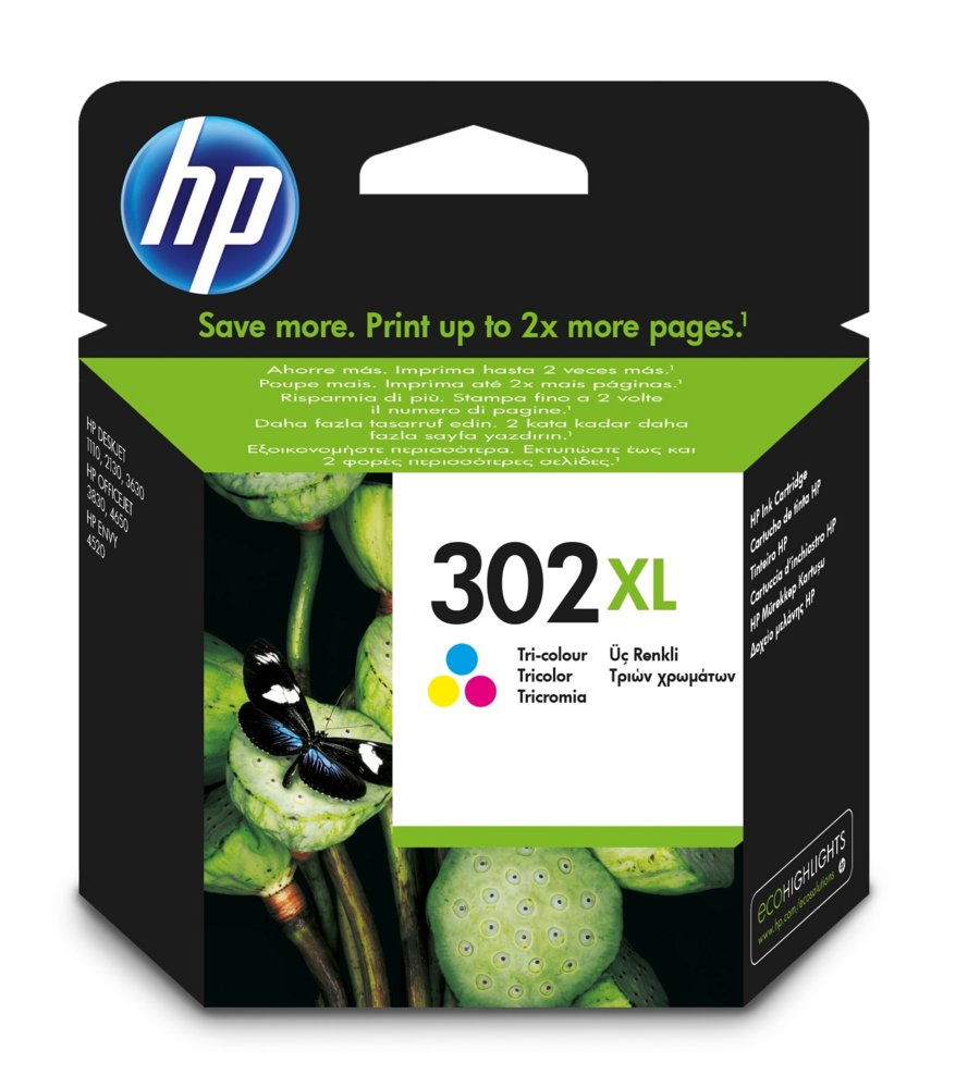 HP 302XL | Originele High-Capacity Drie-Kleuren Inktcartridge - Matmuis - Matmuis