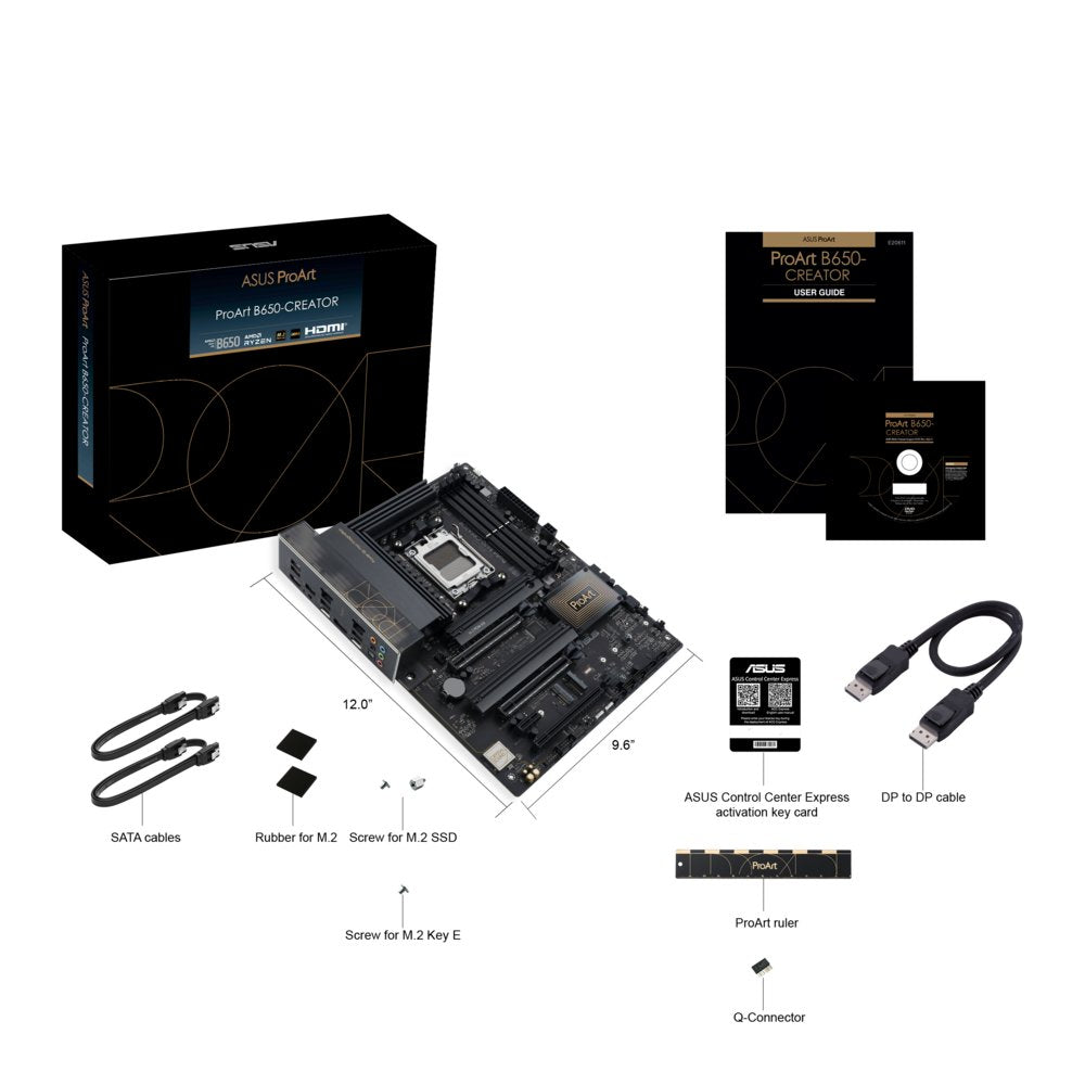 ASUS PROART B650-CREATOR | Socket AM5 | AMD B650 | 4xDDR5 | ATX | Moederbord - Matmuis - Matmuis
