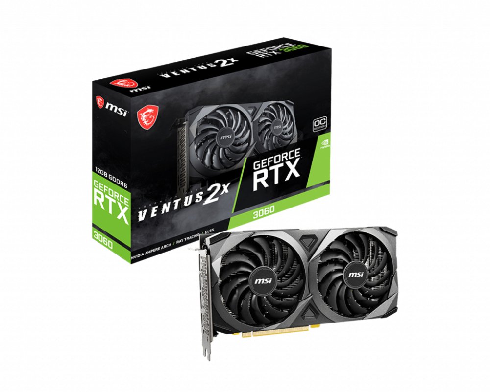 MSI GeForce RTX 3060 VENTUS 2X OC | 12GB GDDR6 VRAM | Videokaart | GPU | Nvidia - Matmuis