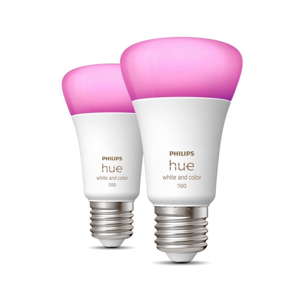 Philips Hue White and Color ambiance A60 - E27 slimme lamp - 1100 (2-pack) - Matmuis - Matmuis