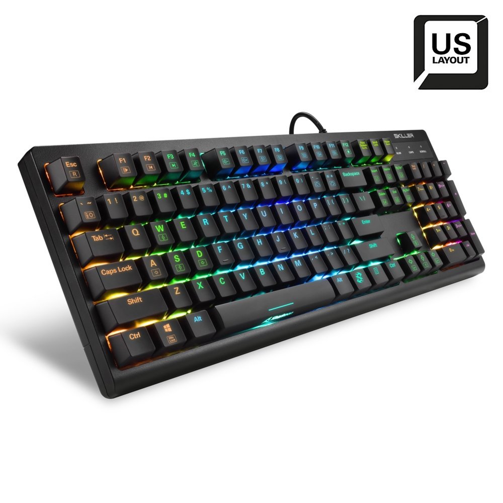 Sharkoon Skiller SGK30 RGB | Bedraad Gaming Toetsenbord | QWERTY - Matmuis - Matmuis