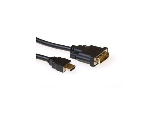 ACT AK3741 | HDMI naar DVI-D Kabel | A Male - DVI-D Male - Matmuis - Matmuis