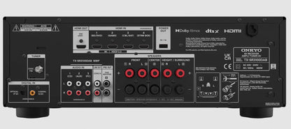 Onkyo TX-SR3100 | 5.2-kanaals AV-Receiver | 5× 80W | HDMI 2.1 (4 in / 1 uit) | 8K | DAB+