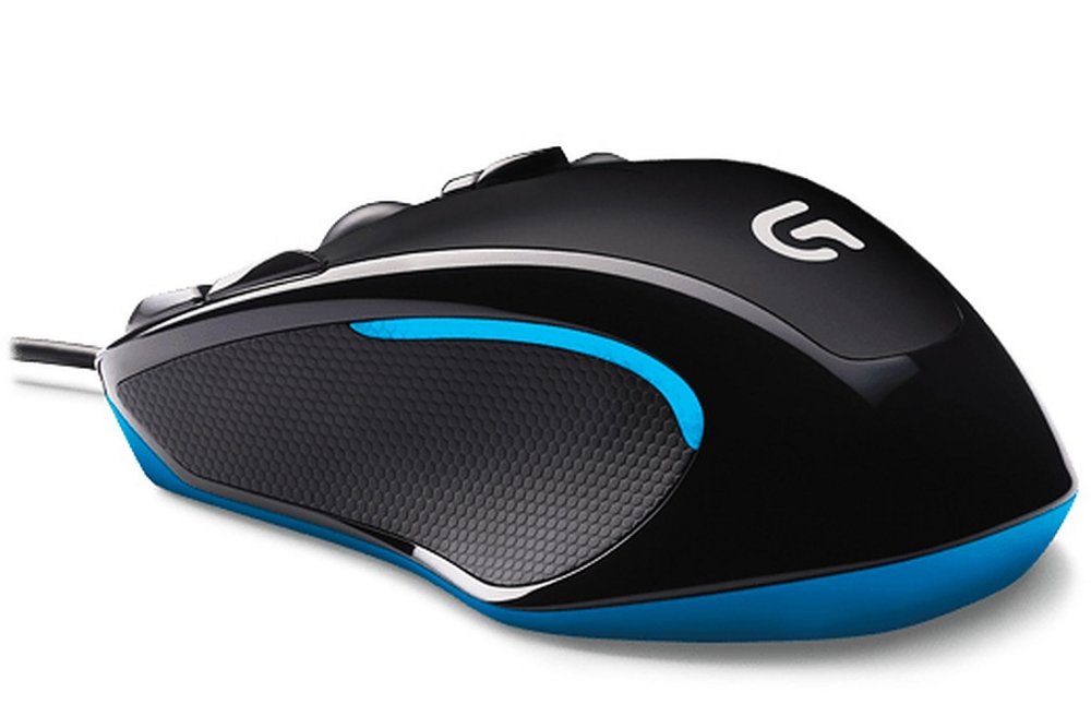 Logitech G300s | Bekabelde Gaming Muis | Links- en Rechtshandig | USB-A | 2 500 DPI | Zwart - Matmuis - Matmuis