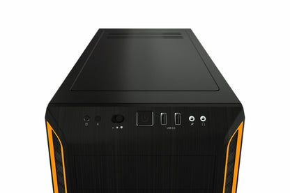 be quiet! Pure Base 600 Window | Midi Tower Case | Zwart/Oranje - Matmuis