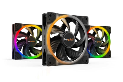 be quiet! Light Wings | 120mm PWM Behuizingsventilator | Zwart | 3 Stuks - Matmuis - Matmuis
