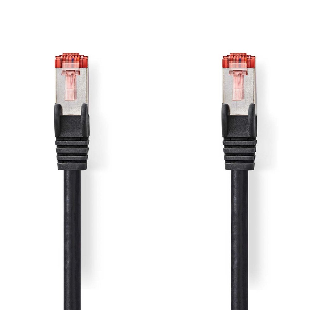 Nedis S/FTP Cat 6 Netwerkkabel | 1 m | Zwart - Matmuis