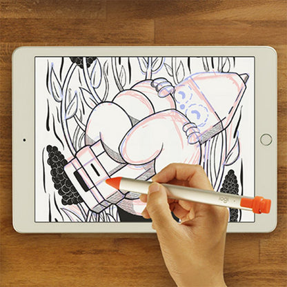 Logitech Crayon Stylus Pen | 20 g | Oranje/Wit - Matmuis