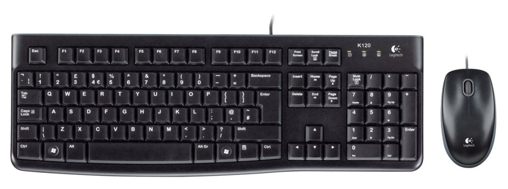 Logitech LGT-MK120 | Bedrade Muis en Toetsenbordcombo | QWERTY - Matmuis - Matmuis