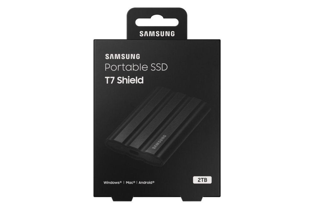 Samsung T7 Shield | Externe SSD | 2TB | USB 3.2 Gen2 | 1.050MB/s Lezen | 1.000MB/s Schrijven | Zwart - Matmuis - Matmuis