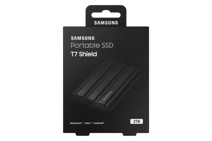 Samsung T7 Shield | Externe SSD | 2TB | USB 3.2 Gen2 | 1.050MB/s Lezen | 1.000MB/s Schrijven | Zwart - Matmuis - Matmuis