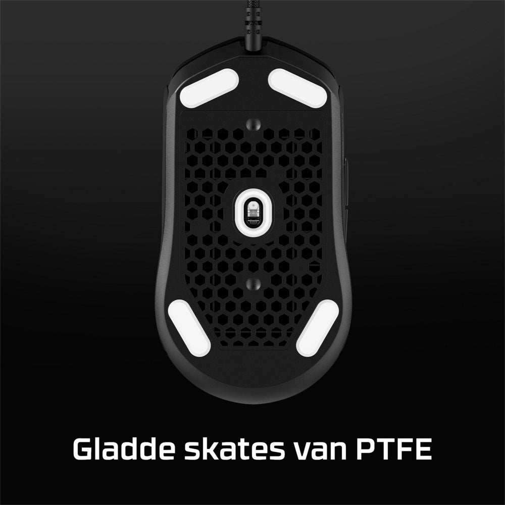 HyperX Pulsefire Haste 2 | Bedrade Gaming Muis | Rechtshandig | USB-A | 26000 DPI | Zwart - Matmuis - Matmuis