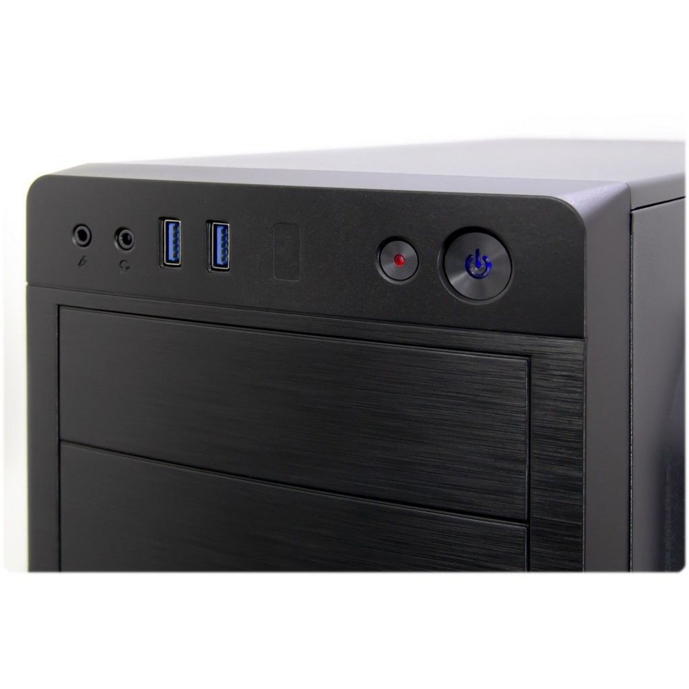 Inter-Tech IT-5916 | Midi Tower Case | 500 Watt Voeding | Zwart - Matmuis