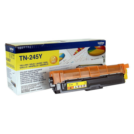 Brother TN-245Y | Tonercartridge | Origineel | Geel | 1 stuk - Matmuis