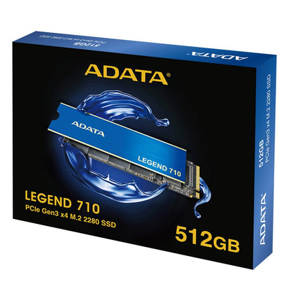 ADATA Legend 710 | 512GB NVMe SSD | M.2 Gen3 | 2400 MB/s Lezen | 1600 MB/s Schrijven - Matmuis - Matmuis