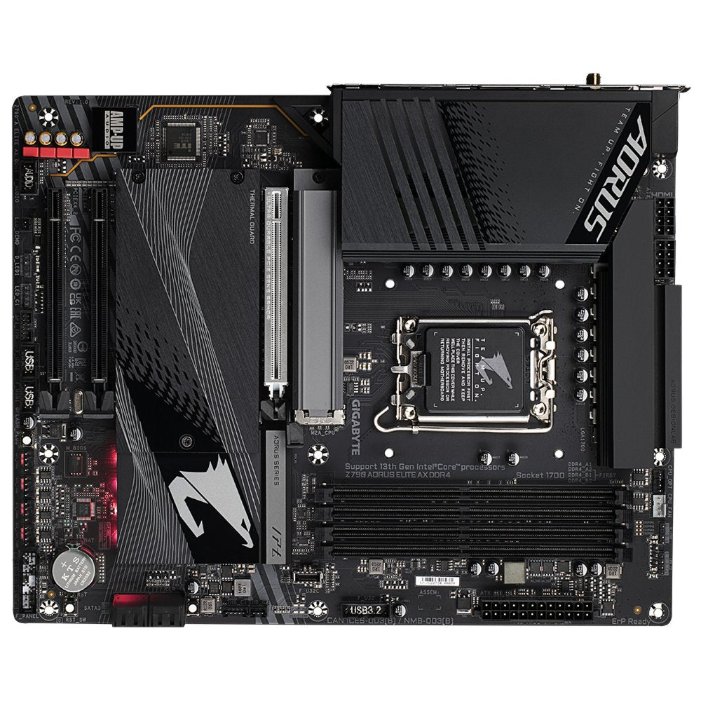 Gigabyte Z790 AORUS ELITE AX DDR4 (REV 1.0) | Socket LGA 1700 | Intel Z790 | 4xDDR4 | ATX | Moederbord - Matmuis