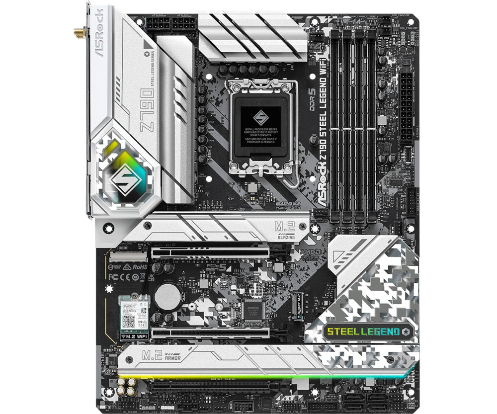 Asrock Z790 Steel Legend WiFi | Socket LGA 1700 | Intel Z790 | 4xDDR5 | ATX | Moederbord - Matmuis - Matmuis