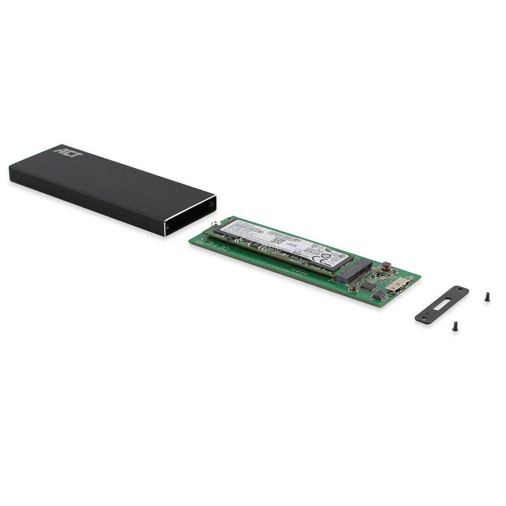 ACT AC1600 | USB 3.2 Gen1 M.2 SATA SSD Behuizing | Aluminium | 5 Gbps - Matmuis - Matmuis