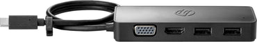 HP 7PJ38AA | Travel Hub G2 | USB-C | Zwart - Matmuis - Matmuis