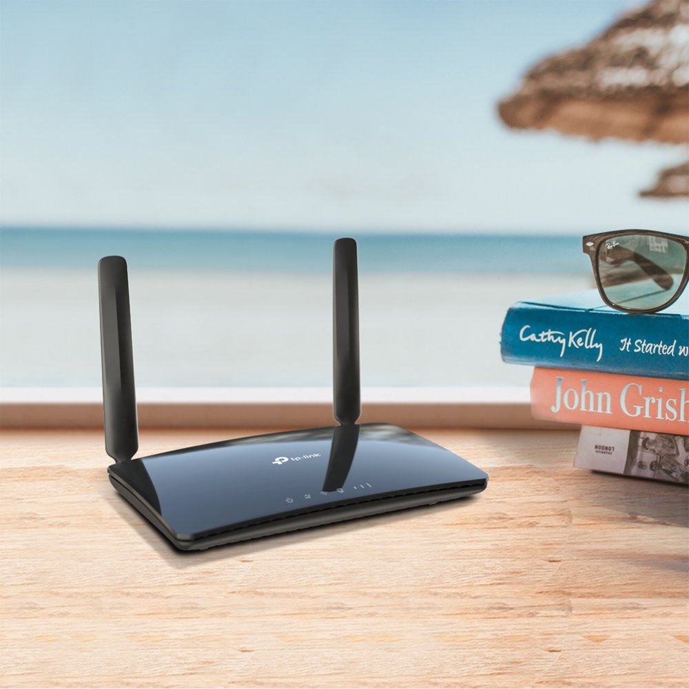 TP-Link Archer MR400 | Draadloze Dual-band Router (2.4 GHz / 5 GHz) | 4G LTE Modem | AC1200 (tot 300 + 867 Mbit/s) | Zwart - Matmuis - Matmuis