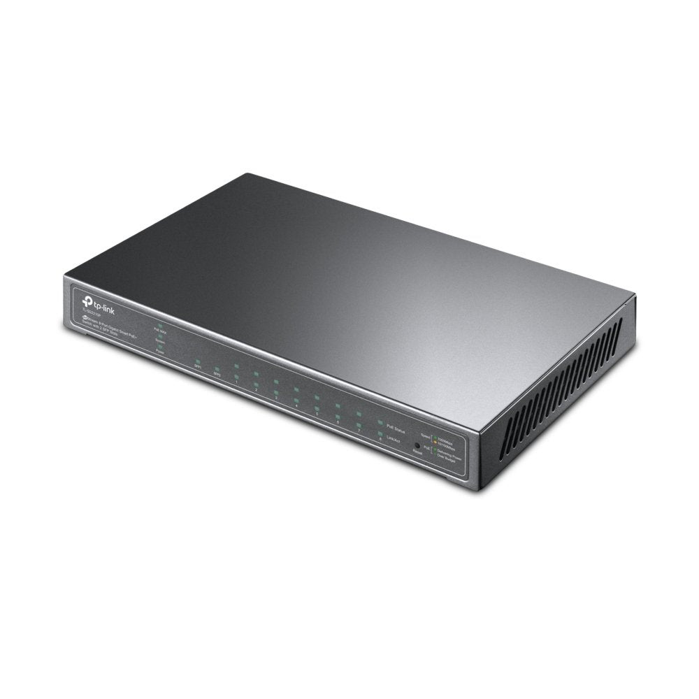 TP-Link TL-SG2210P | Managed Smart Switch | 10 Poorten | Gigabit Ethernet (10/100/1000 Mbps) | 8x PoE+ - Matmuis