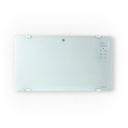 Nedis WIFIHTPL20FWT | Slimme Wi-Fi convectorkachel | 2000 W | Glazen frontpaneel | IP24 | Wit