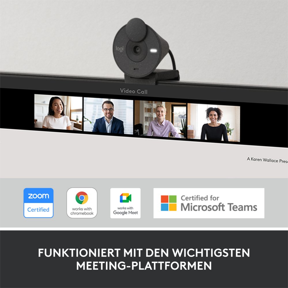 Logitech Brio 300 | 1080P 30FPS USB-C Webcam met Microfoon - Matmuis - Matmuis