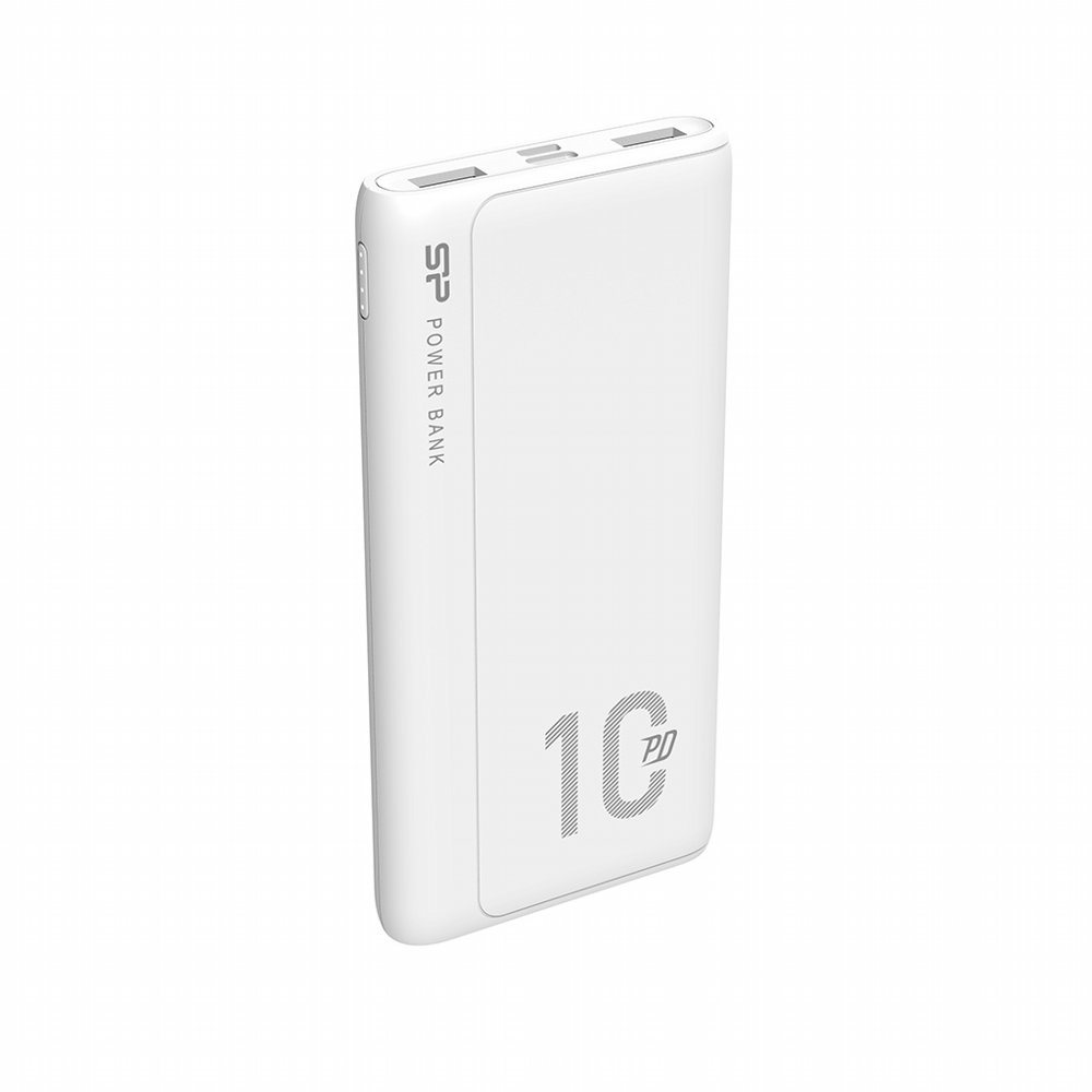 Silicon Power QP15 10000mAh Power Bank | Lithium-Polymeer | Wit - Matmuis