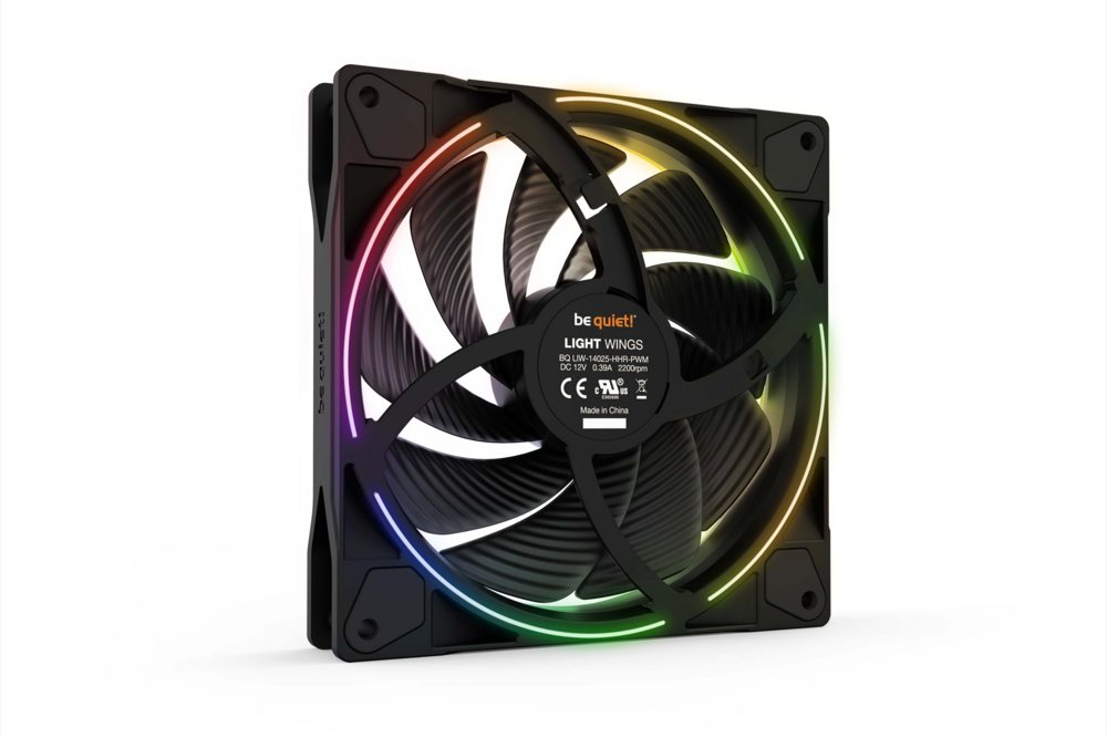 be quiet! Light Wings 140mm PWM High-Speed | Behuizingsventilator 14 cm | Zwart | 1 Stuk - Matmuis - Matmuis