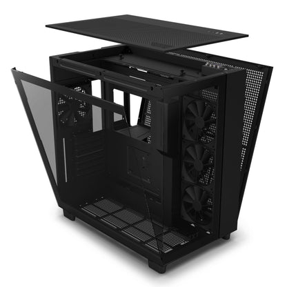 NZXT H9 Flow | Midi Tower Case | Zwart - Matmuis
