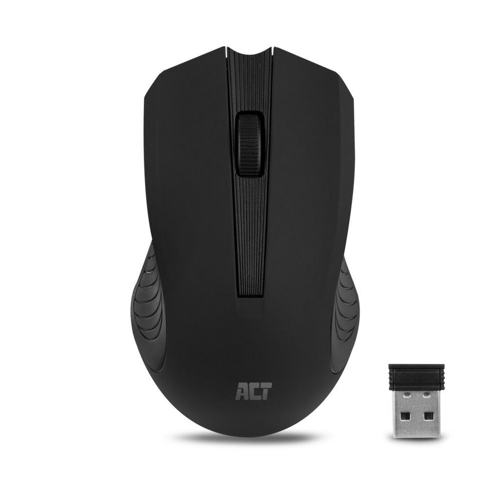 ACT AC5105 | Draadloze Muis | Links- en Rechtshandig | RF | 1000 DPI | Zwart - Matmuis - Matmuis