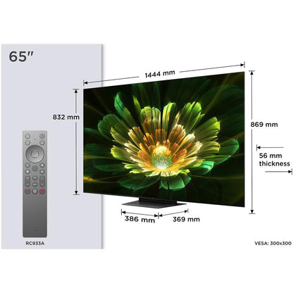 TCL 65C79K (2025) | 65'' Ultra HD 4K | QD-Mini LED Smart TV | Wifi | Google TV | Dolby Vision | 120Hz - Matmuis - Matmuis