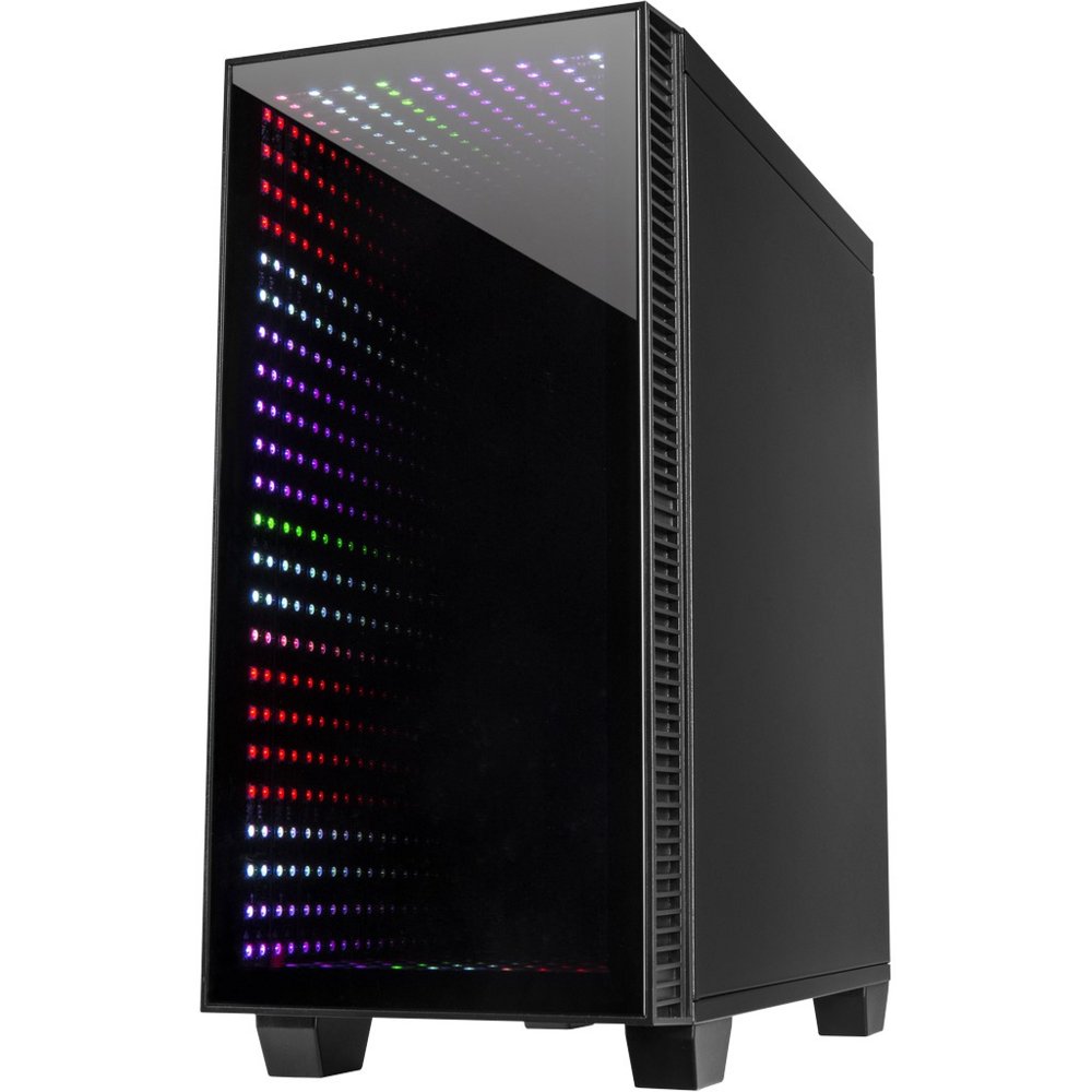 Inter-Tech X-608 Infinity | Micro Tower Behuizing | Zwart - Matmuis