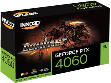 Inno3D GeForce RTX 4060 Compact | 8GB GDDR6 VRAM | Videokaart | GPU | Nvidia - Matmuis - Matmuis