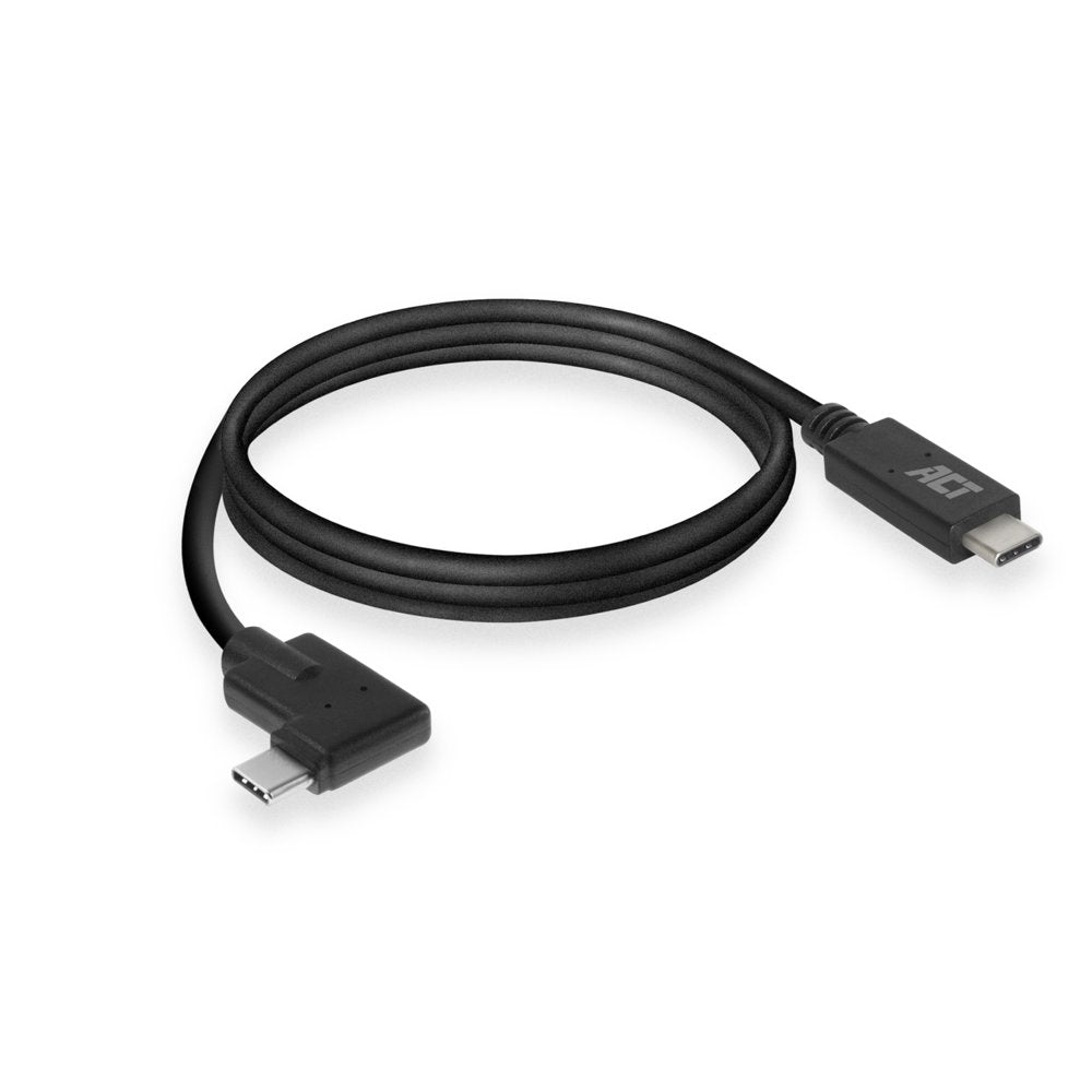 ACT AC7406 | USB 3.2 Gen 1 Kabel | USB-C naar USB-C | 1m | Zwart - Matmuis - Matmuis