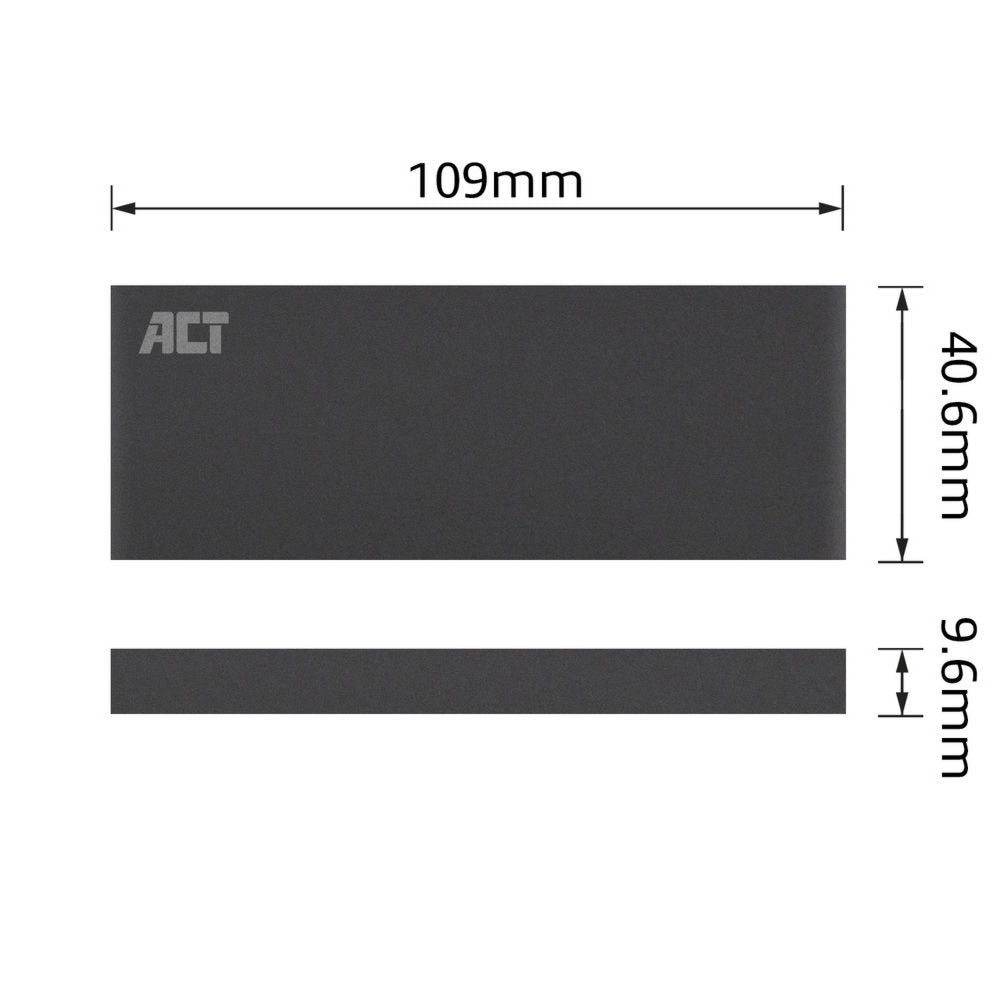 ACT AC1600 | USB 3.2 Gen1 M.2 SATA SSD Behuizing | Aluminium | 5 Gbps - Matmuis - Matmuis