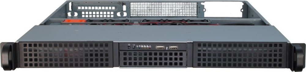 Inter-Tech IPC 1U-10255 | Server Rack Case | Zwart - Matmuis