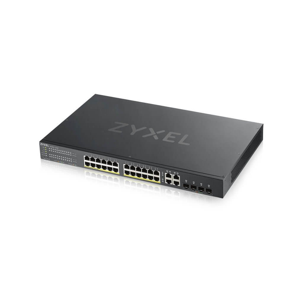 Zyxel GS1920-24HPV2 | Managed Switch | 24x Gigabit Ethernet | PoE | Zwart - Matmuis