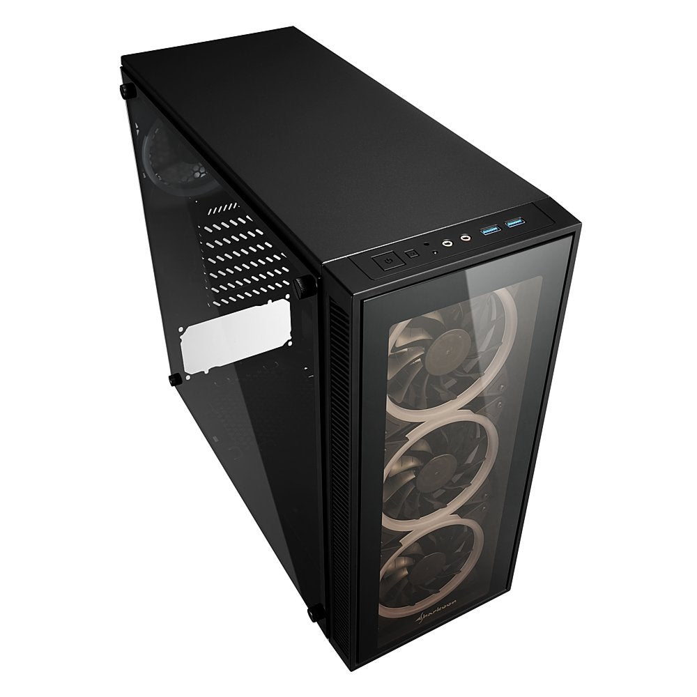 Sharkoon TG4 RGB | Midi Tower Behuizing | Zwart - Matmuis